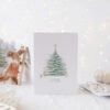 Flamingo and Bear 4 pack of christmas cards