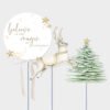 Believe in the magic of Christmas cake toppers